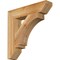 Ekena Millwork Imperial Slat Rough Sawn Bracket, Western Red Cedar, 4"W x 20"D x 20"H BKT04X20X20IMP06RWR - alternate 1